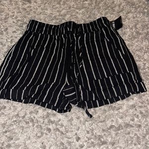 Black w/ white stripes shorts